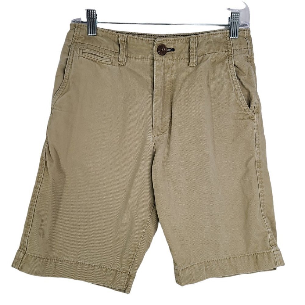 American Eagle Classic Chino Tan Brown Shorts 10" Inseam